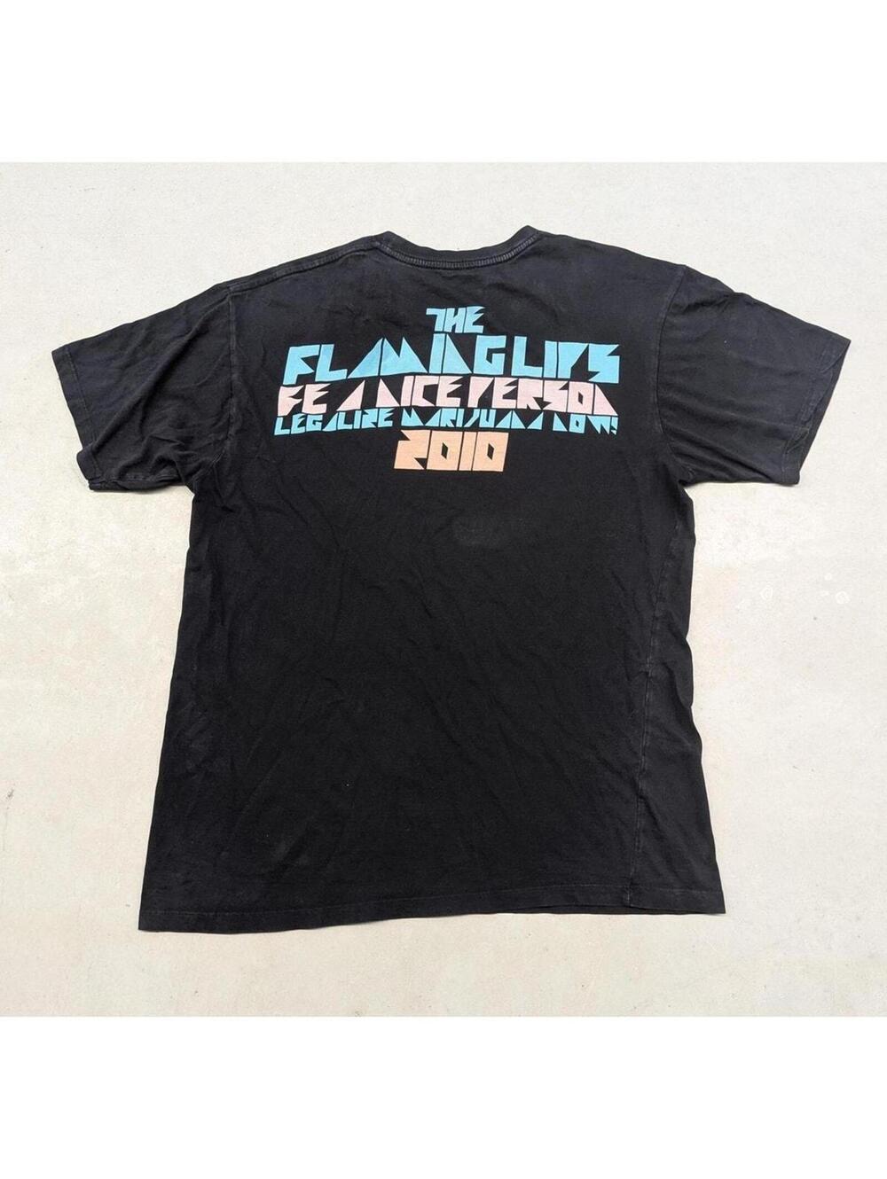 2010 The Flaming Lips Be A Nice Person tour t-shirt - Picture 3 of 8